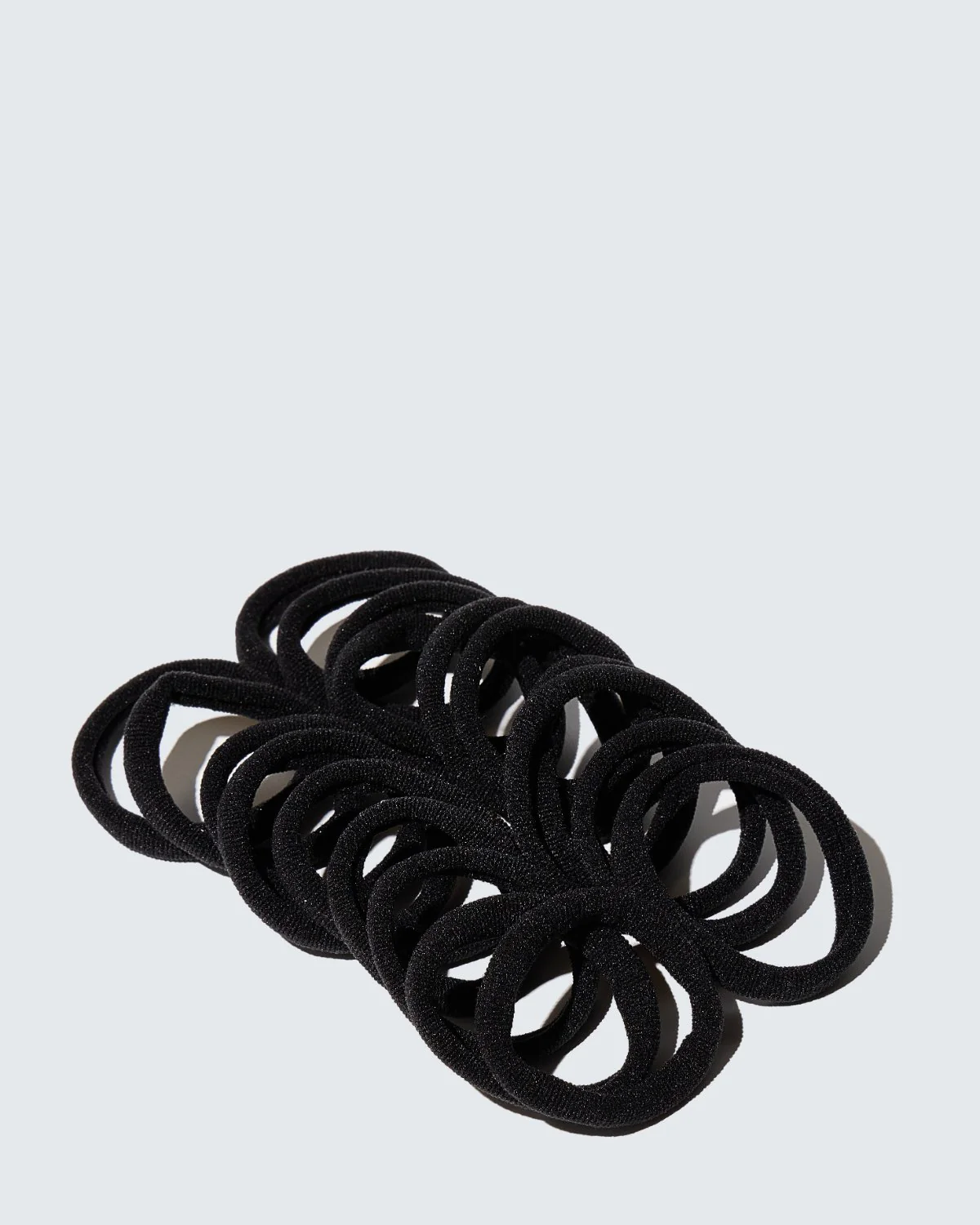 Elastic Hair Ties, 20-Pack, Black - Image 3