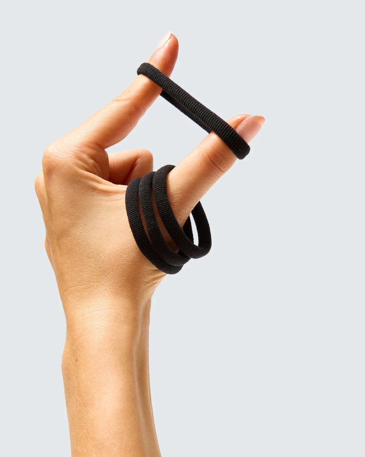 Elastic Hair Ties, 20-Pack, Black - Image 5