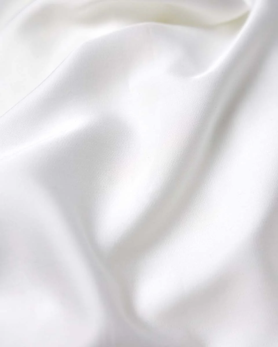 Silky Bamboo Duvet Cover, Pearl White - Image 6