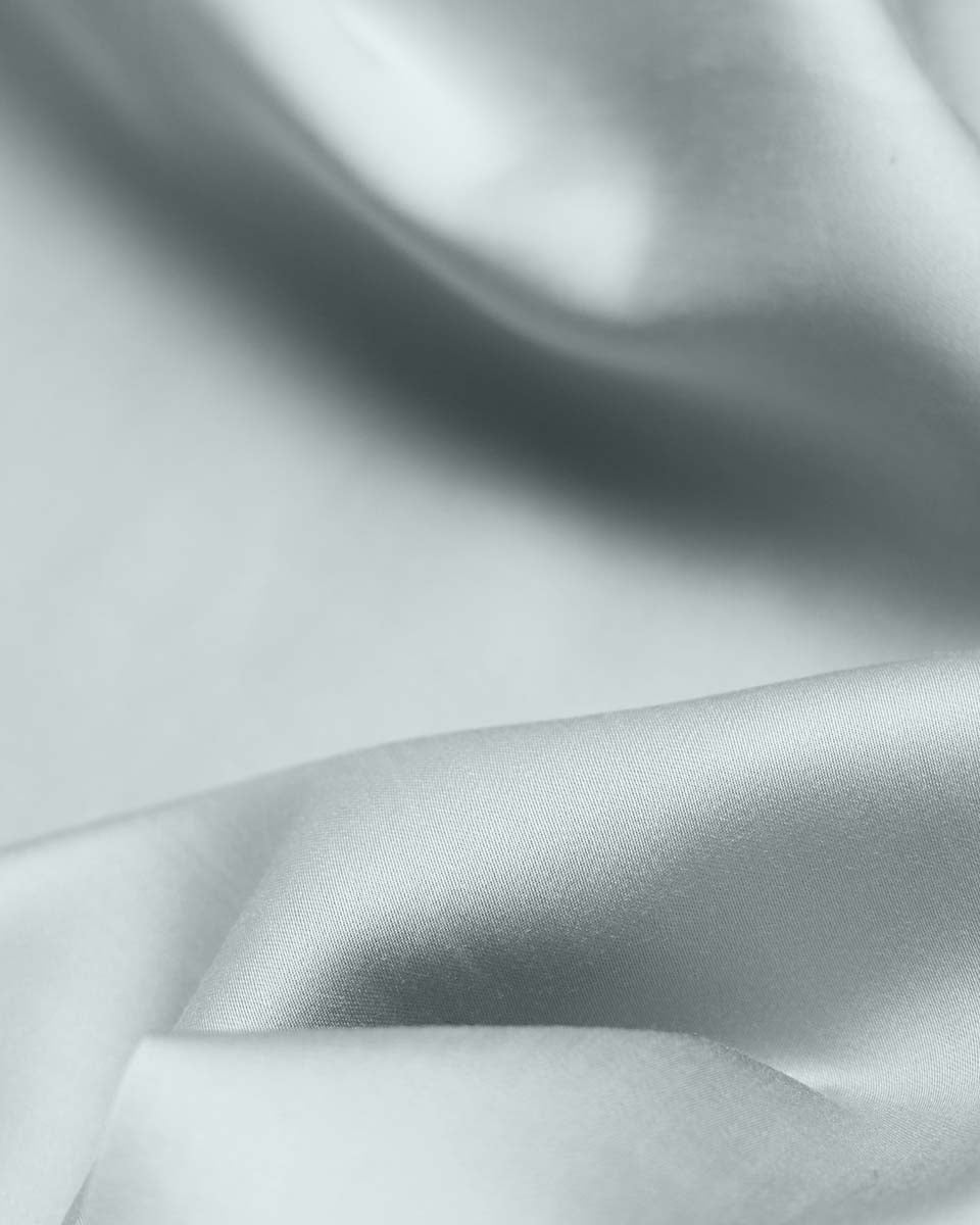 Silky Bamboo Flat Sheet, Cloud Gray - Image 5