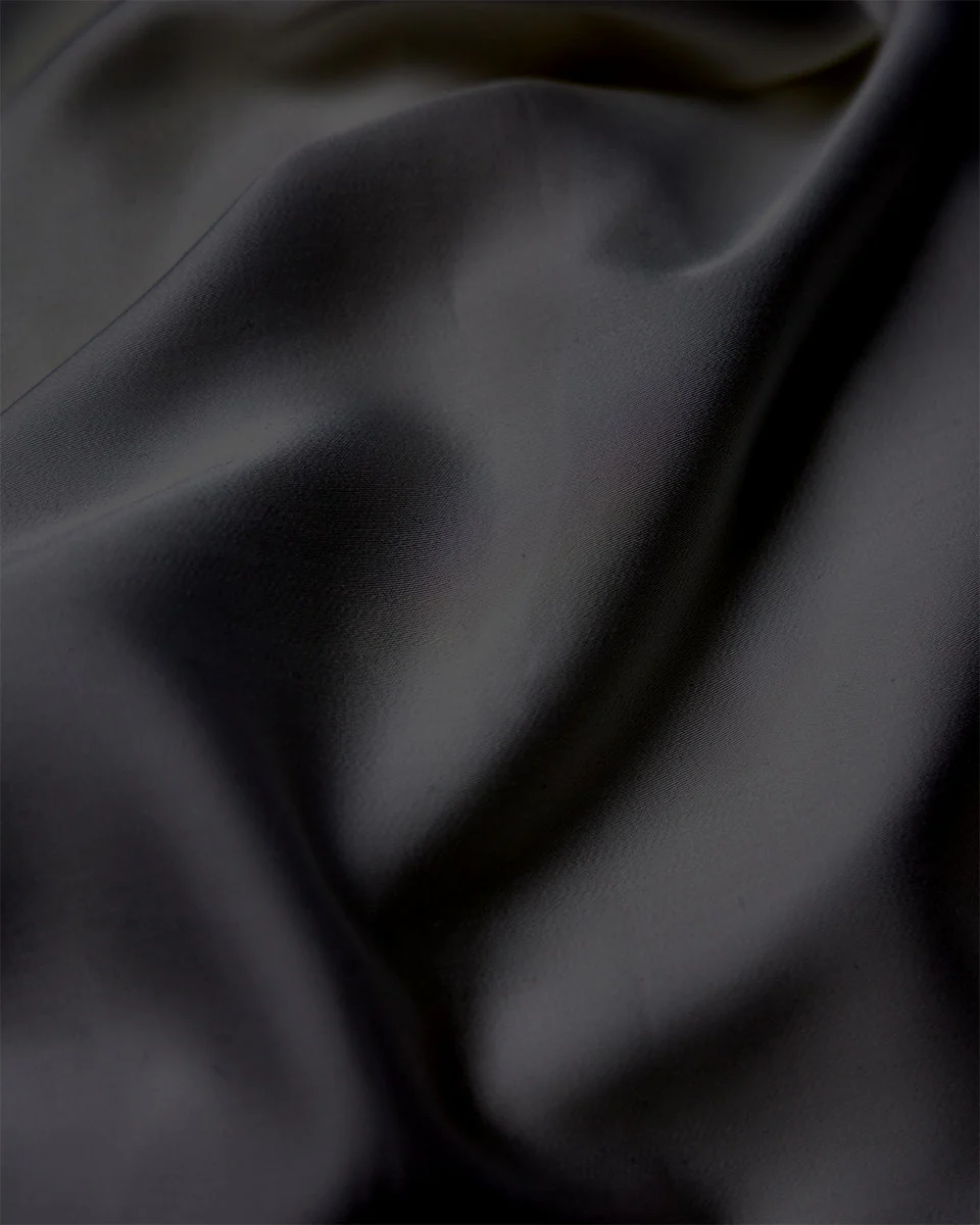 Silky Bamboo Flat Sheet, Jet Black - Image 3