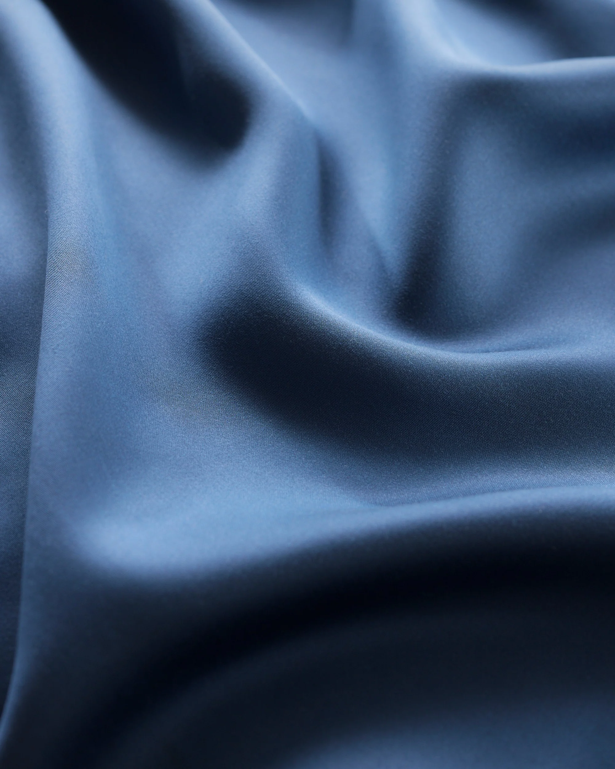 Silky Bamboo Flat Sheet, Midnight Blue - Image 5