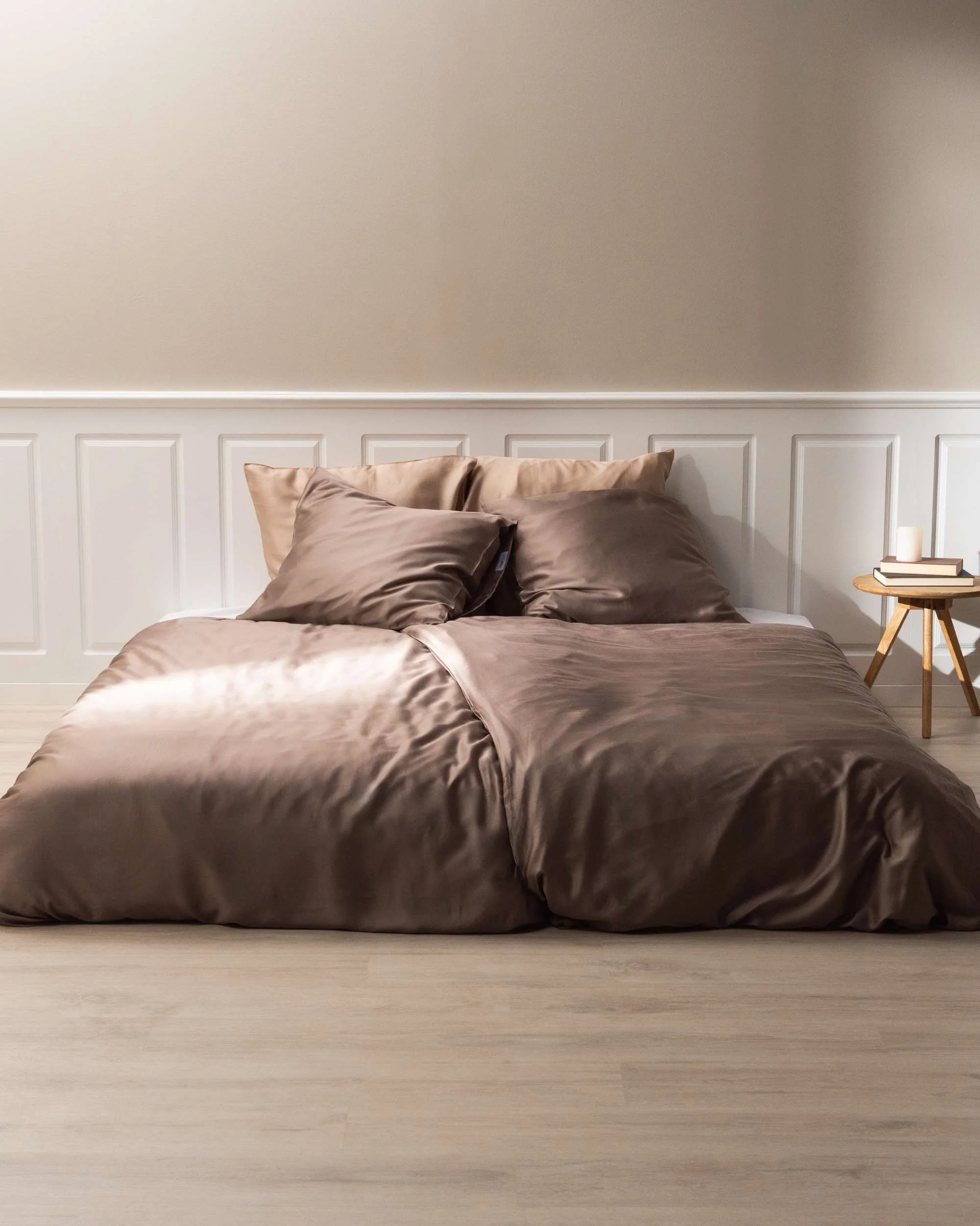 Silky Bamboo Flat Sheet, Mocha - Image 3