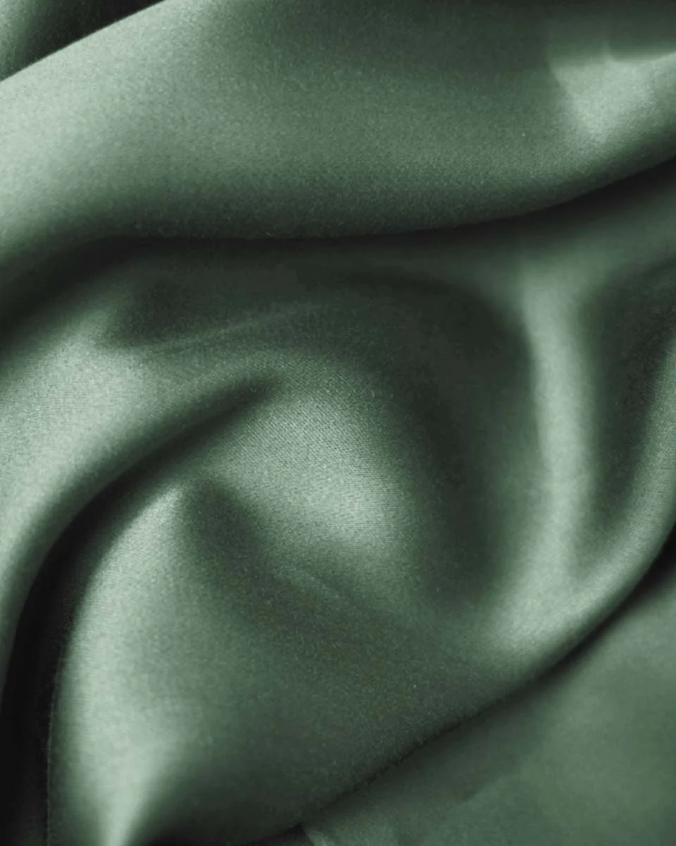 Silky Bamboo Pillowcase, Olive Green - Image 4