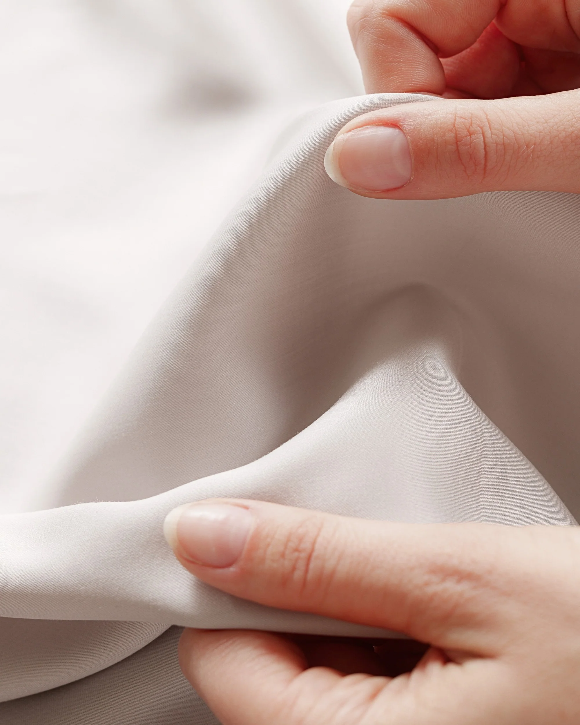 Silky Bamboo Pillowcase, Soft Gray - Image 4