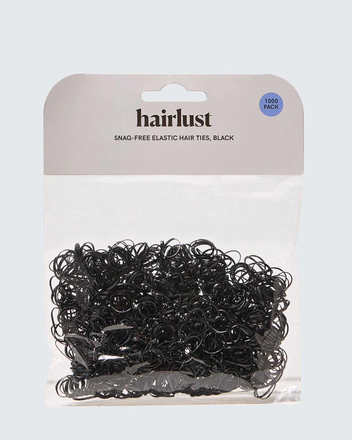 Snag-Free Elastic Hair Ties, 1000-Pack, Black - Image 4