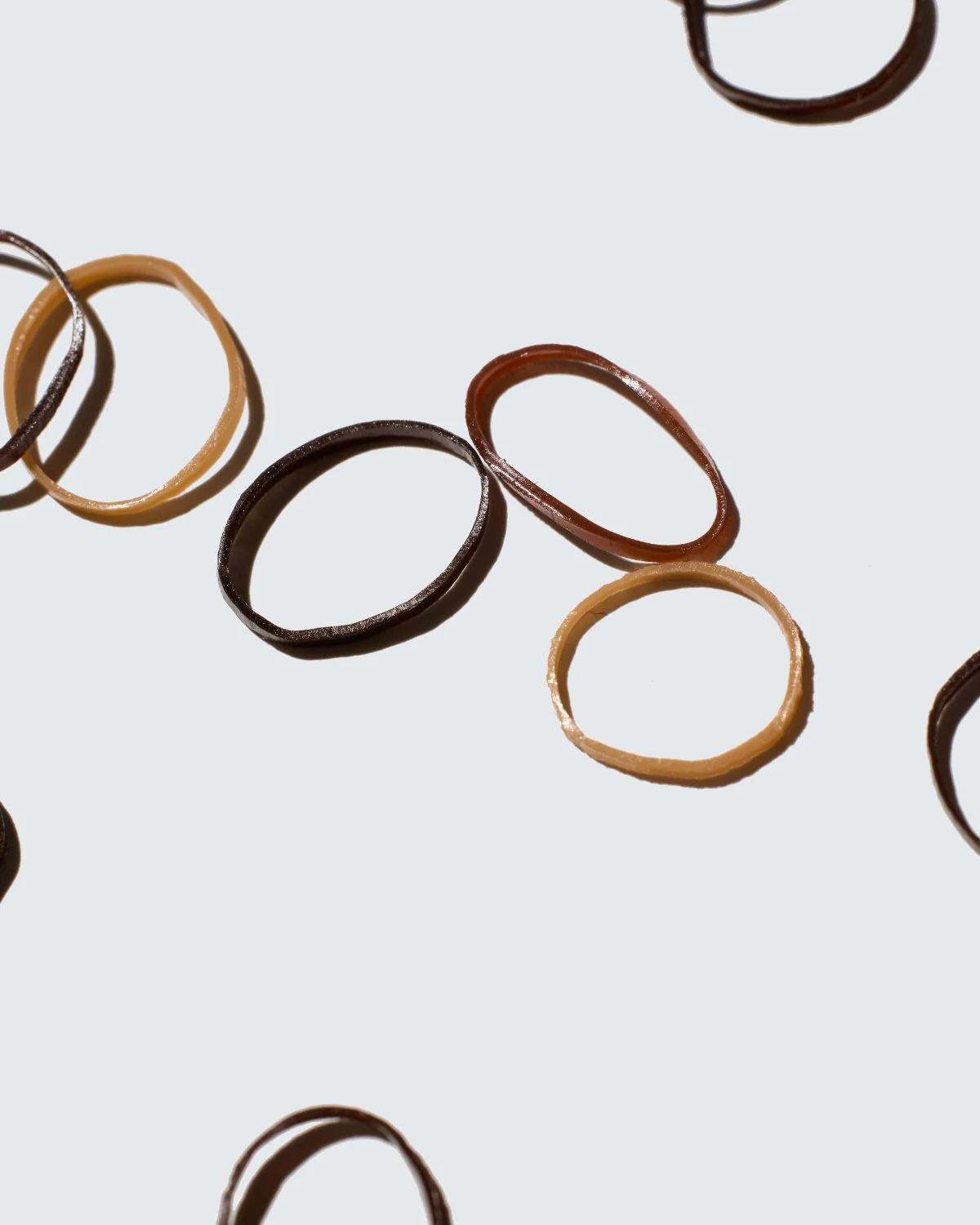 Snag-Free Elastic Hair Ties, 1000-Pack, Coffee - Image 3