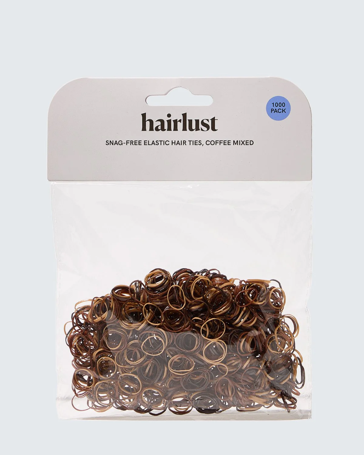 Snag-Free Elastic Hair Ties, 1000-Pack, Coffee - Image 4
